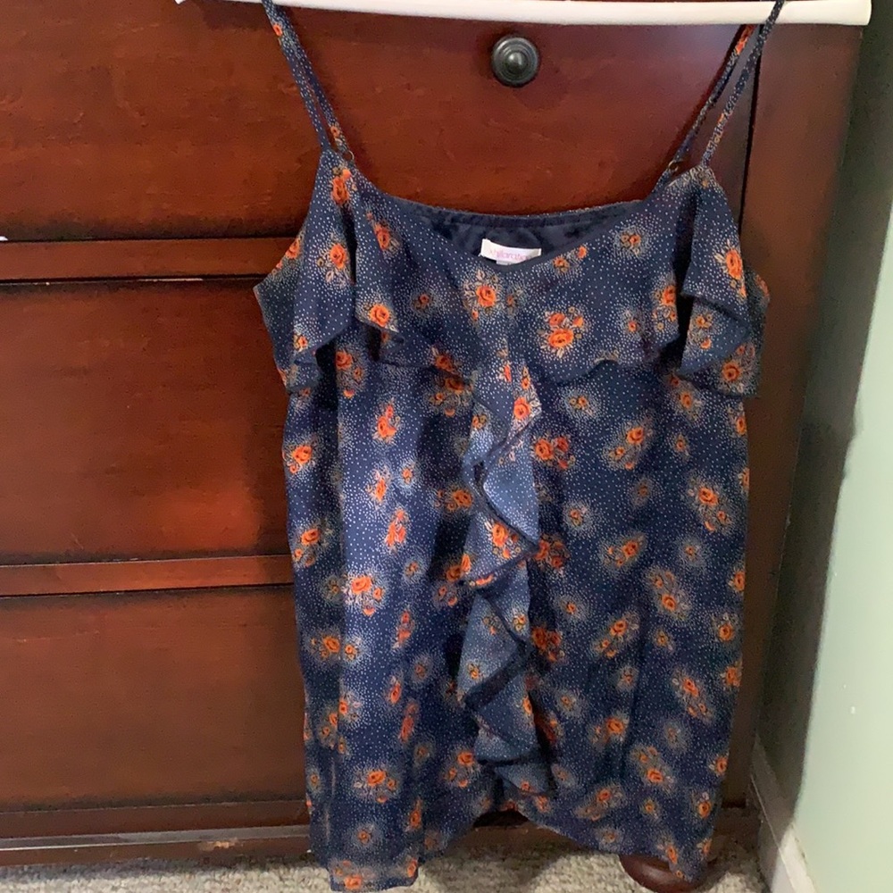 Xhilaration navy floral tank size M 3/$20